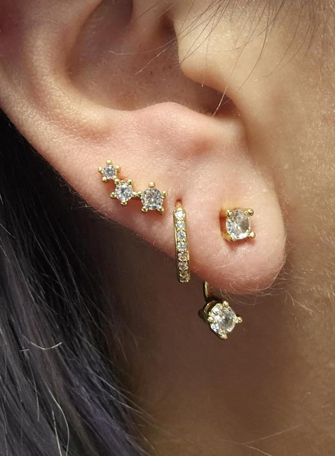 AVYRING حلقات أنف ذهبية من AVYRING، حلقتان، عيار 18، مصنوعة من الفولاذ الجراحي 316L، بمشبك مفصلي، مناسبة لحلقات الأنف الغضروفية والصدفية والدايت، عيار 18، للنساء والرجال، 8 مم - Image 5
